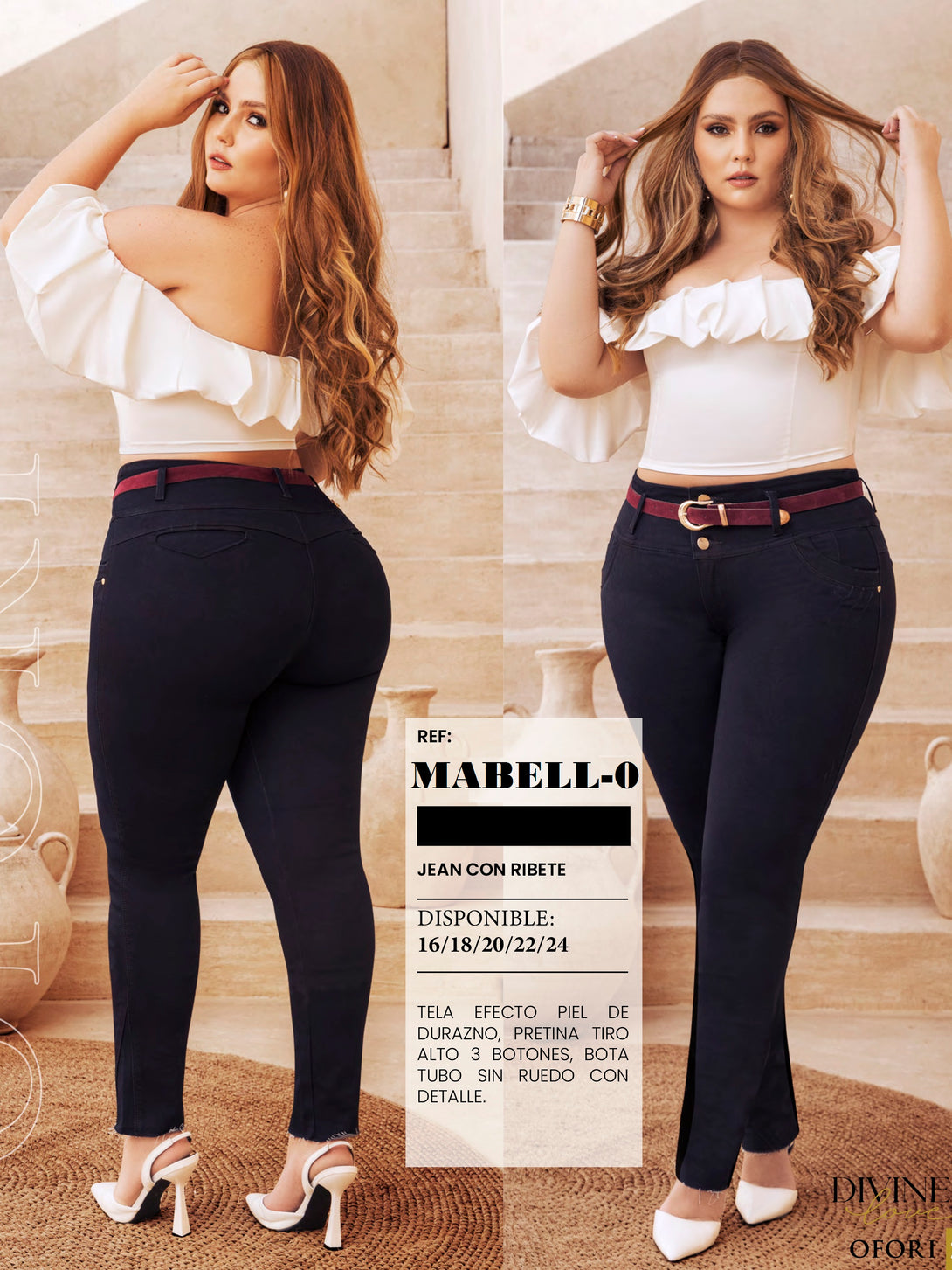 Colombian Butt lifting Plus Size Jean 