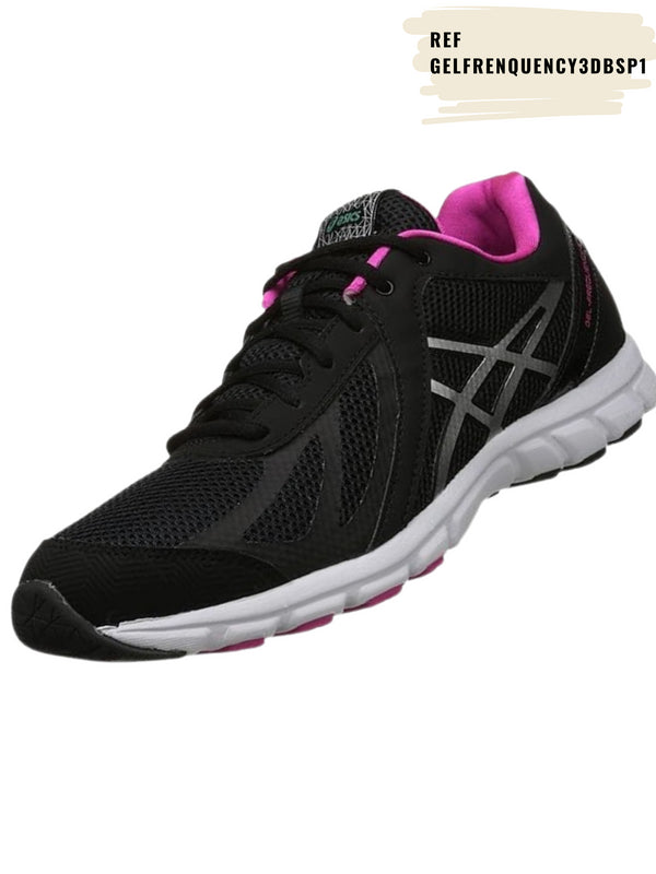 Tenis Gel Frenquency 3(D) Black Silver Pink